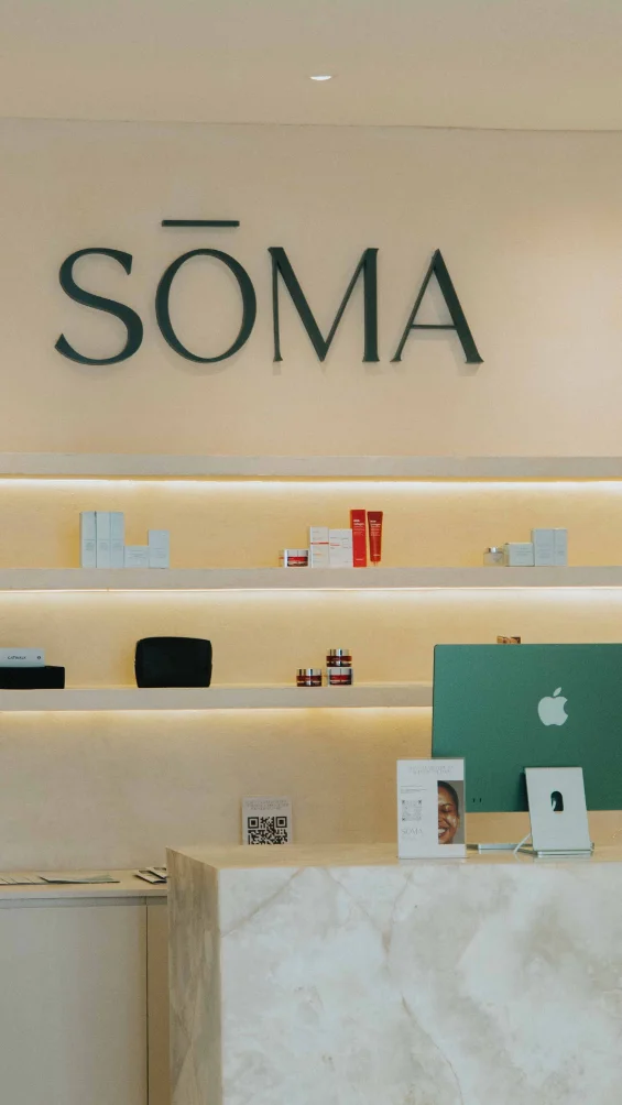 The SŌMA clinic reception in Uluwatu
